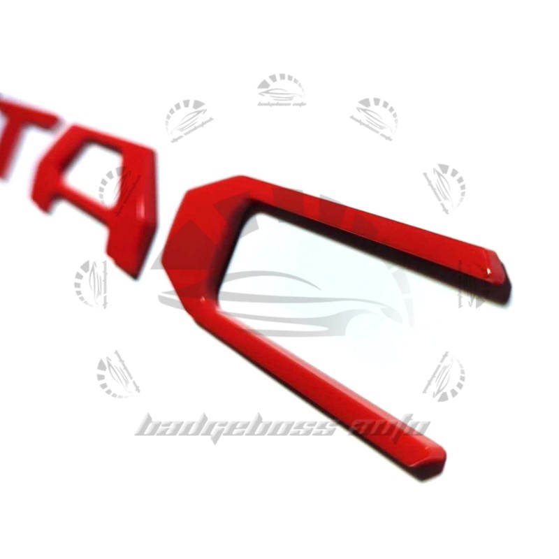 Unbranded 2016-2023 Tailgate Insert Letters Badge For Tacoma 3D Red