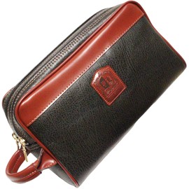 Berkut 2nd Bag, Double Zipper, Keeps Shape, Commuting Bag, Clutch Bag, Large Capacity, Black