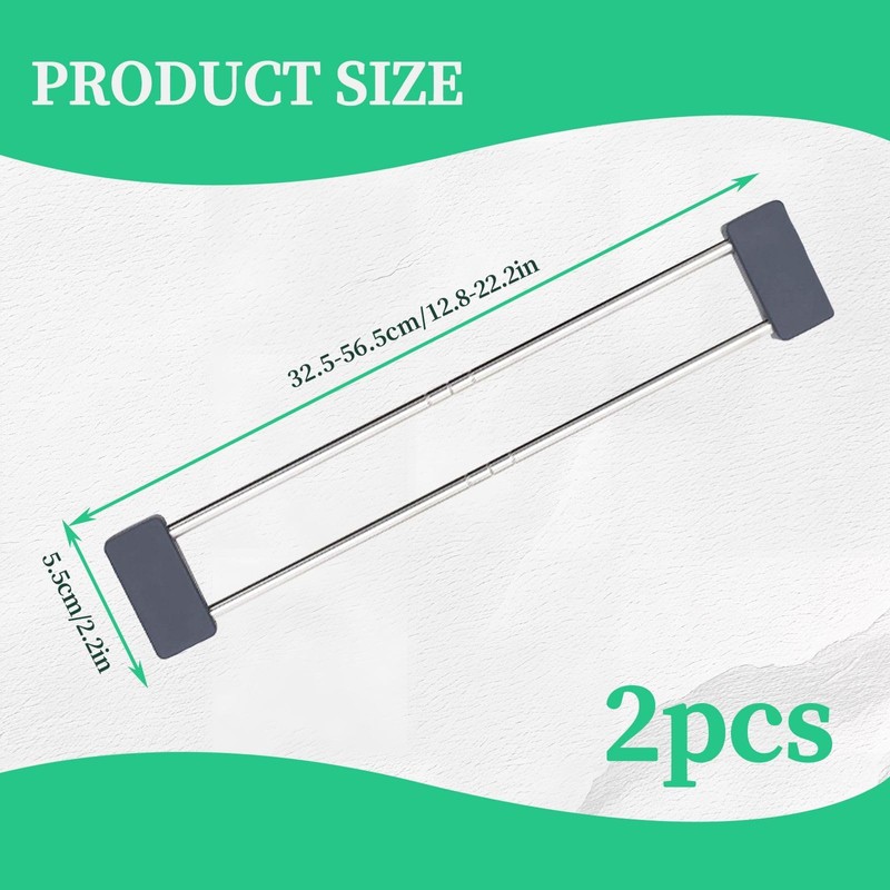 DALAETUS 2 Pcs Telescopic Drain Racks Set, Multifunctional Over the