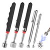 Pack of 5 Telescopic Magnets Stainless Steel 1.5 lb 3