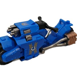 Space Marine Micro Action Building Block Figure Assault Bike Vehicles - Color: Space Wolves Bike