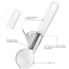 2 Packs Ice Cream Scoops Easy Trigger Non-Slip Grip Rust