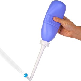 Portable Bidet Bottle Portable Hygienic Care Manual Bidet (16 inch) Blue