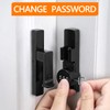 INIRET 2 Packs Black 90 Degree Barn Door Lock,Mechanical Password