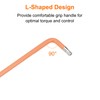 sourcing map Hex Key Torx Wrench T30 S2 Steel L-Shape