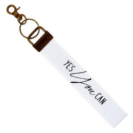 Keychain by Heartfelt - Key Rings - Canvas Wristlet Strap Lanyard Key Chain, 8.75-Inch, You Can