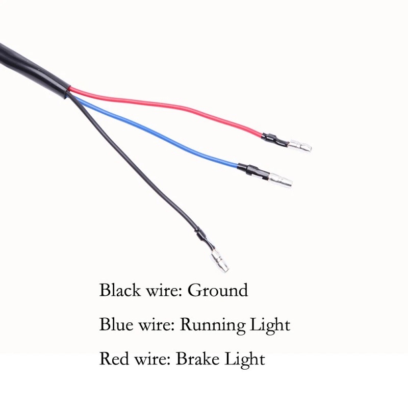 KEEPDSGN Bates Style Motorcycle Cafe Racer Chopper LED Brake Tail