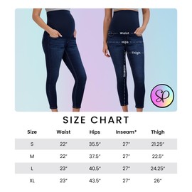 Savi Parker Women’s Maternity Jeans Over The Belly - Fall Maternity Clothes-Pregnancy Clothes for All Seasons, Maternity Pants – 27“ Inseam Dark Wash