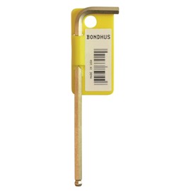 BONDHUS BL10MG No.38076 Hex Ball Point L-Wrench, 0.4 inches (10 mm), Short Handle: 1.9 inches (49 mm), Long Handle: 7.1 inches (180 mm), Gold Guard Processing (14K)