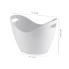8L white boat shaped acrylic ice bucket, champagne bucket for
