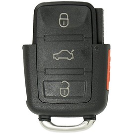 Keyless2Go Replacement Shell Case Lower Part for Select Volkswagen Remotes w/Square Buttons