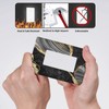 Black Gold Marble Single Gang Rocker Light Switch Plate Cover
