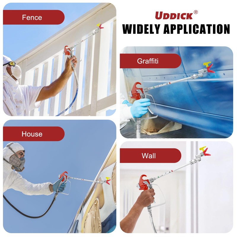 7PCS Airless Paint Sprayer Gun Set with 3600 PSI Airless