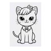 'Cute Kitty' Temporary Tattoo - Water Resistant, Skin-Safe, Non-Toxic Transfer