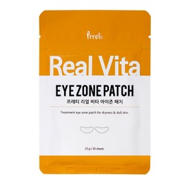 Preeti [Total 300 sheets] Real Eye Zone Patch 30 sheets*10 packs (Gold/Vita/Cica/Water), Vita (30 sheets*10 packs) / 프레티 [총300매] 리얼 아이존패치 30매입*10팩(골드/비타/시카/워터), 비타(30매입*10팩)