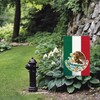 Mexico Garden Flag 12x18 Meixico Eagle Canvas Double Sided Home