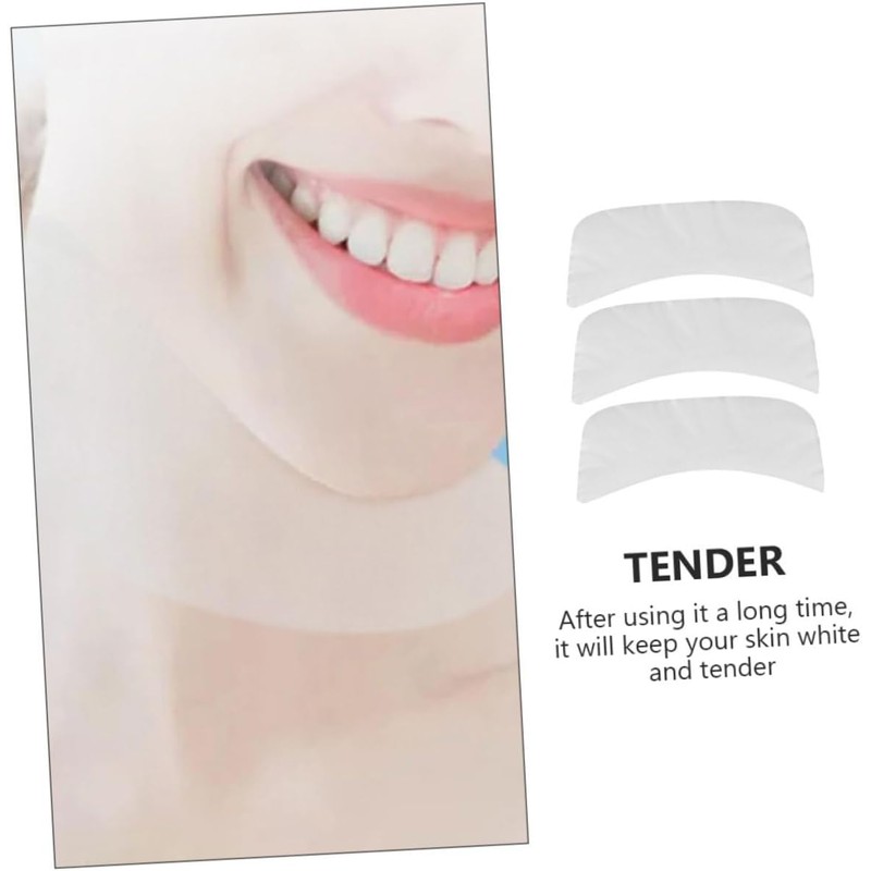 MERRYHAPY 300piezas Máscaras De Cuello De Seda Para Hidratante Antienvejecimiento