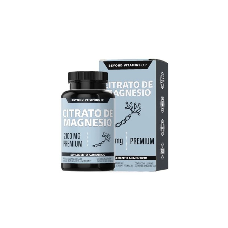 Beyond Vitamins | Citrato de Magnesio 2100mg | Citrato de