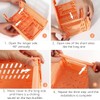 Pack of 6 Small Plastic Folding Boxes, 15 x 10