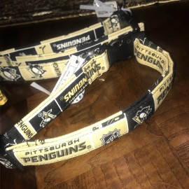 Pets First Pittsburgh Penguins Pet Dog Collar LARGE  DOG 15-24”