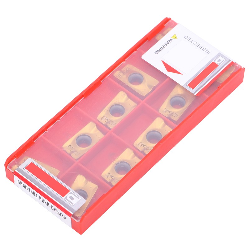 10Pcs Cemented Carbide Milling Insert PVD Coating APMT1604 PDER DP5320