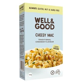 Well And Good Cheesy Mac Traditional Cheddar Flavour G/F 110g