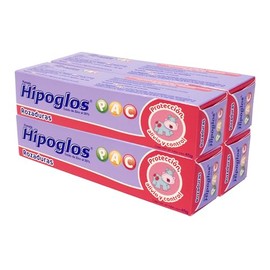Hipoglos Pomada Protectora PAC 4 Pack Tubos (45gr) para Bebé, Alivia Rozaduras y Crea Barrera Protectora