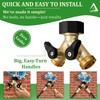 Heavy Duty 2 Way Hose Splitter (Premium Brass for Superior