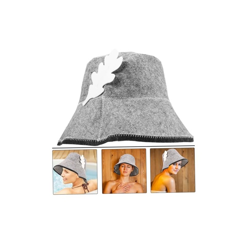 Baluue Gorros Sauna Portátiles Ducha Fieltro Ligeros Absorbentes