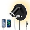 ERAY Wall Mounted Reading Light, Adjustable Wall Sconces with USB
