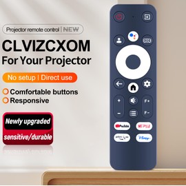 CLVIZCXOM Voice Remote Control Replacement for PUTRIMS Projector 4K Support Remote Control