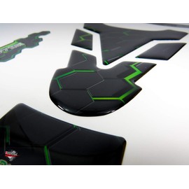 BIKE-label 503101 Tank Pad Motorcycle Tank Protector Sticker Green Universal