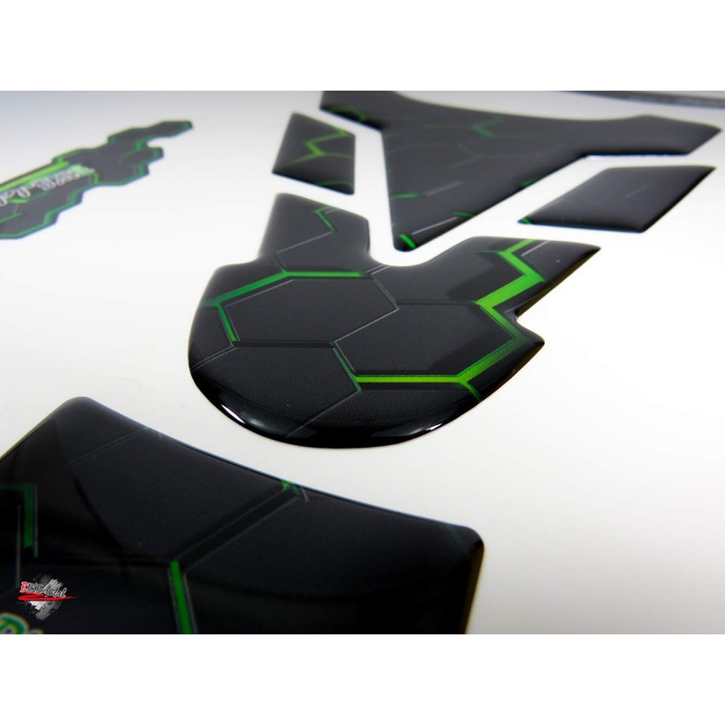 BIKE-label 503101 Tank Pad Motorcycle Tank Protector Sticker Green Universal