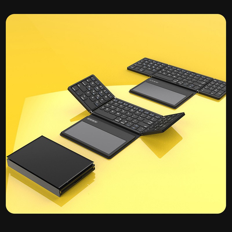 Foldable Bluetooth Keyboard Low Latency Bluetooth 5.1 Full Size Keyboard