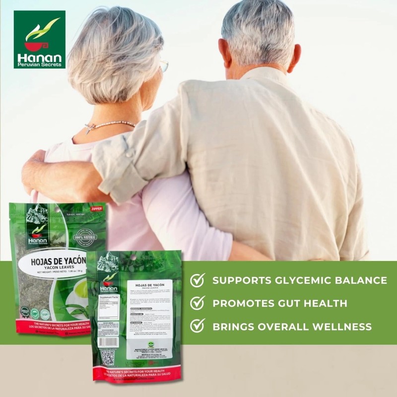 Hanan Yacon Leaves 1.1oz (30g) Loose Leaf Herbal Tea from