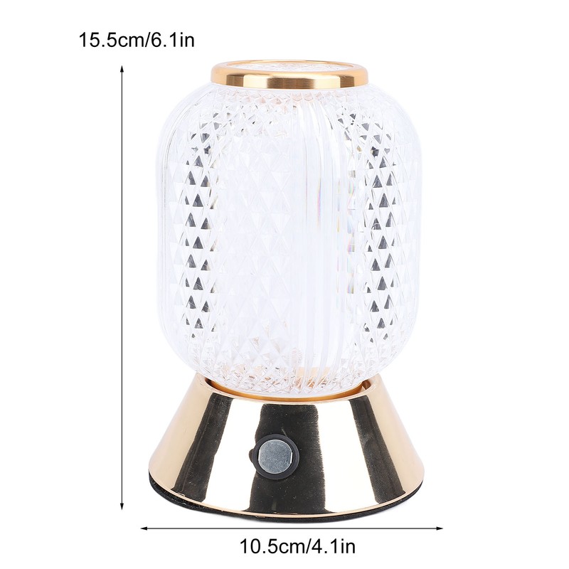 LED Cordless Table Lamp Innovative Stylish Rechargeable Crystal Desk Lamp