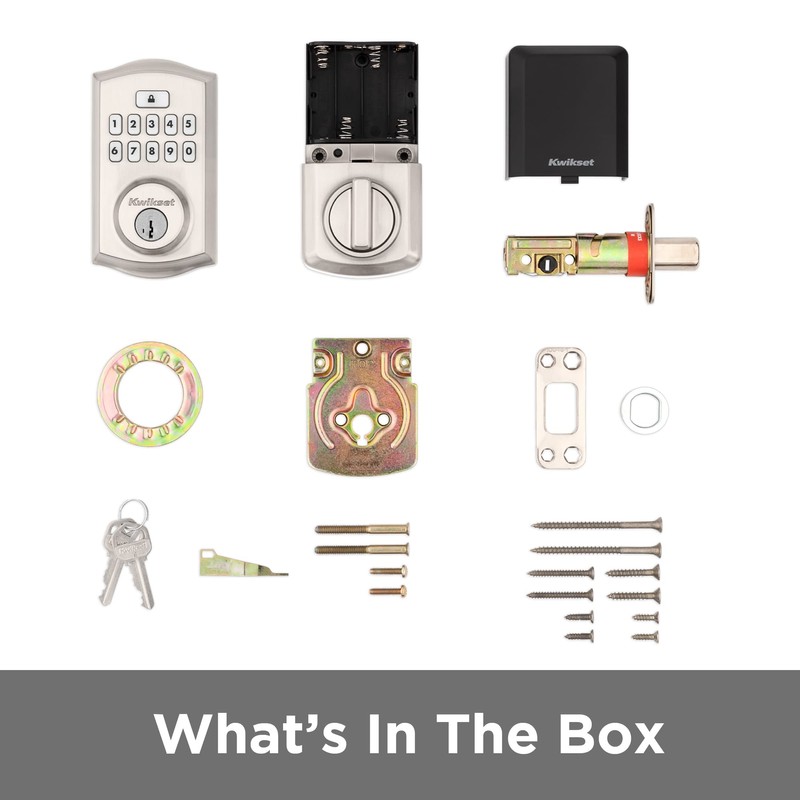 Kwikset SmartCode 260 Keyless Electronic Keypad Deadbolt, Microban Protected Keypad,