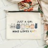 Cute Cat Gifts for Women - Canvas Cat Makeup Bags,