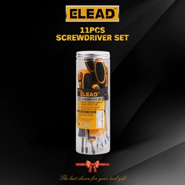 11-piece Screwdriver Set 5 Phillips and 5 Slotted Tips magnetic screwdriver set screw driver work on small screws as well as large. Magnetizer Demagnetizer for Screwdriver Tips Bits and Small Tools