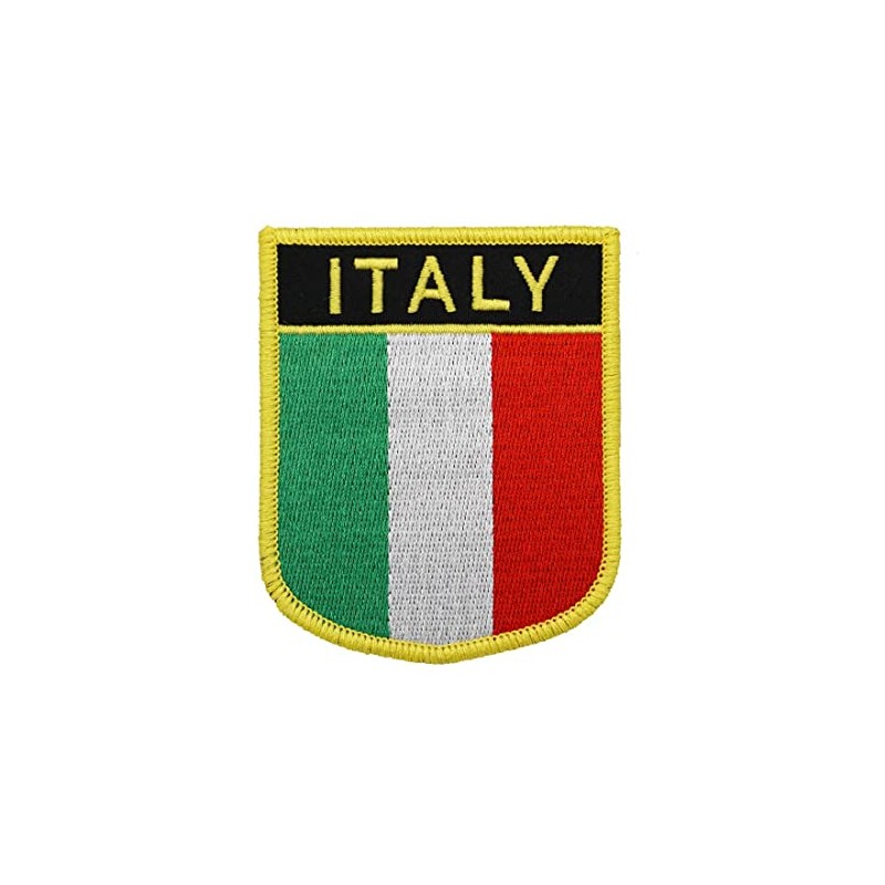 2 Stück Italien Militär Stickerei Patch Schild Abzeichen mit Haken