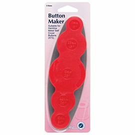 Hemline H474 Red Self Cover Button Maker 5 Sizes 11/15/19/22/29mm