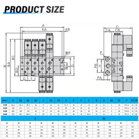 TAILONZ PNEUMATIC 300M 4-Position Manifold 4V310-10 3/8 Inch Solenoid Valve Base Manifold Solenoid Valve Base With Accessories
