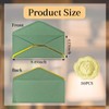 30 Pack #10 Business Envelopes with Gold Border and Stickers,