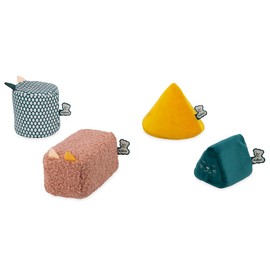 Kaloo - Stimuli - 4 Scalable Sound-Making Shapes - Baby Accessories - Stacking Games - Hearing and Grip Development - 0 Months +, K227002