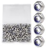 TA-VIGOR 100Pcs M6 x 1mm Nylon Hex Lock Nuts, 304