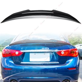 dtangor Duckbill Trunk Spoiler PSM Style For Infiniti Q50 2014-2024 Carbon Fiber Painted