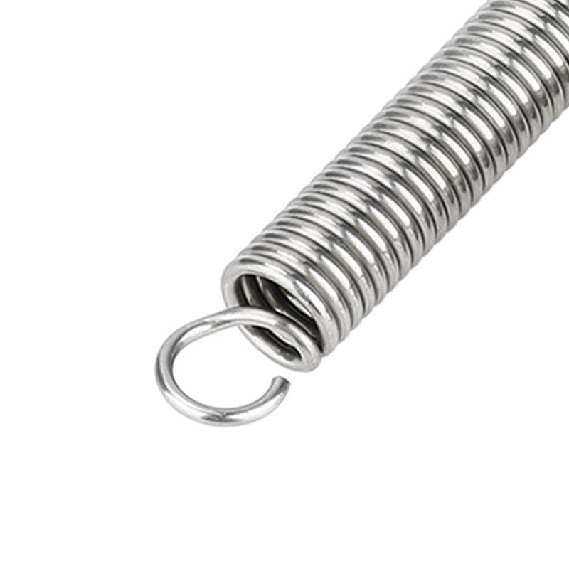2Pcs Double Hook Tension Spring,Wire Diameter 1.2mm,Diameter 10mm Stainless Steel