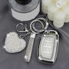 YIKECASE Key Fob Cover with Diamond Keychain Car Key Holder