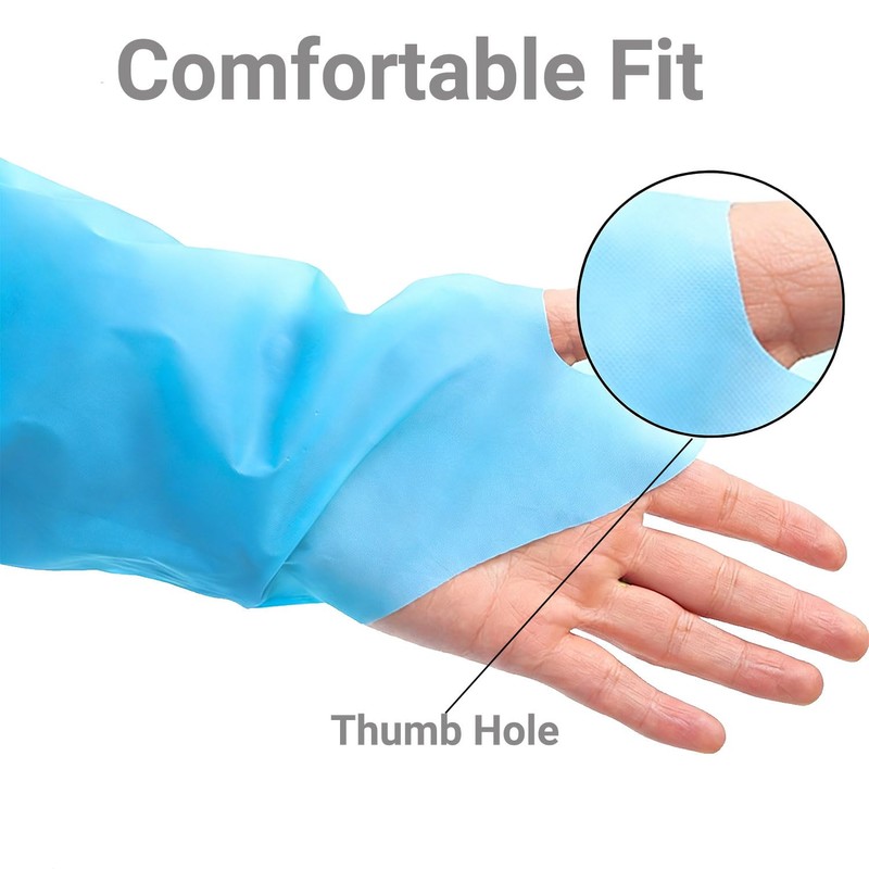 Fetizrin 10 Pack Disposable PPE Gowns Isolation Waterproof CPE Gowns