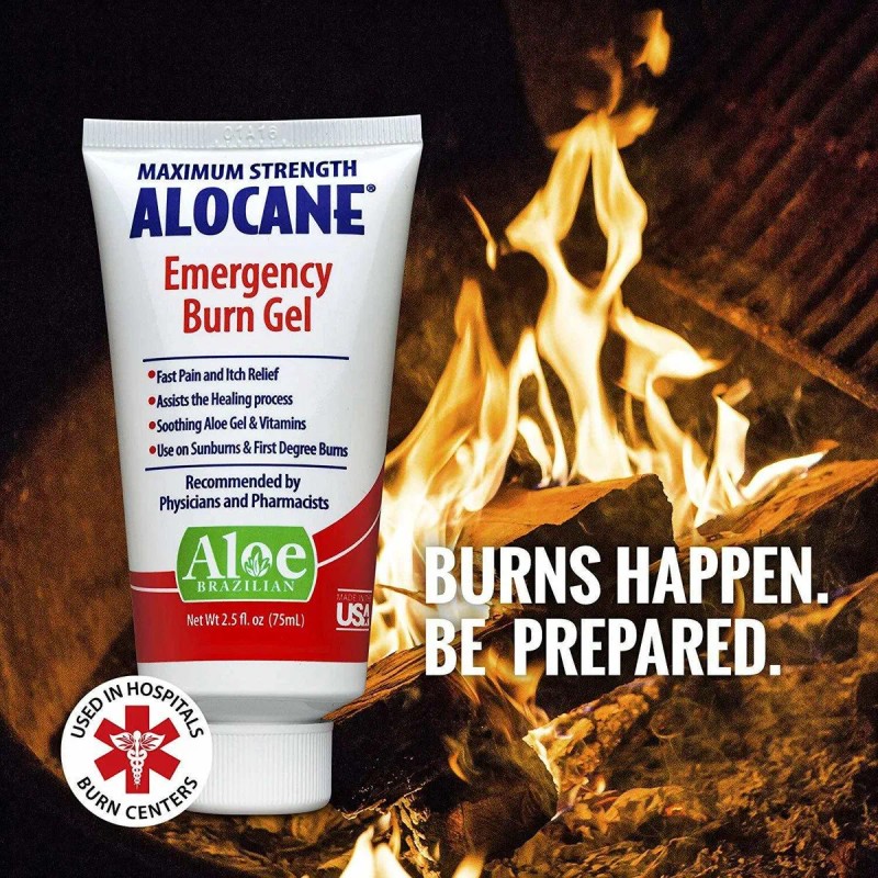 Alocane Emergencia Burn Del Gel, 4% De Lidocaína Maximum Str